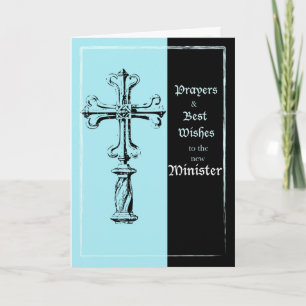 Cartão Nova Ministra - Parabéns Cross on B