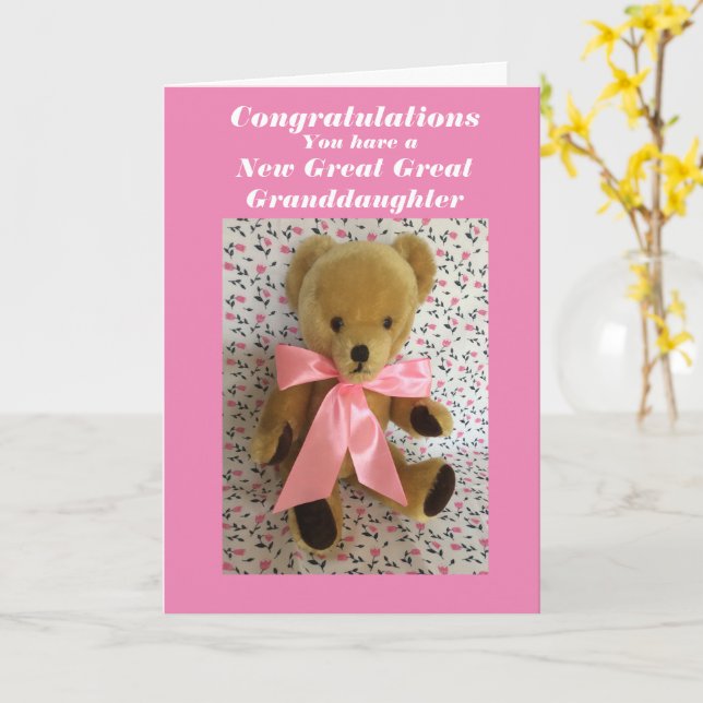 Cartão Nova neta do excelente excelente (Flor Amarela)