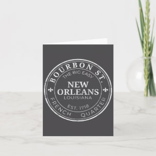 Cartão Nova Orleans Bourbon St O Grande Fácil Louisiana E