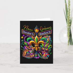 Cartão Nova Orleans Mardi Gras Sublimem Decatur E Bou