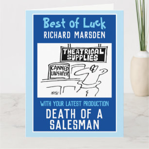 Cartão Nova produção para ator ou produtor