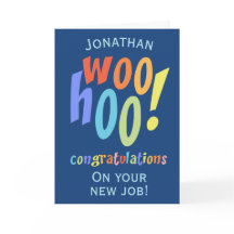 Nova Tipografia de Parabéns de Trabalho