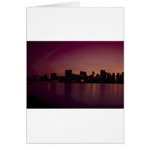 Cartão Nova York Skyline em Dusk