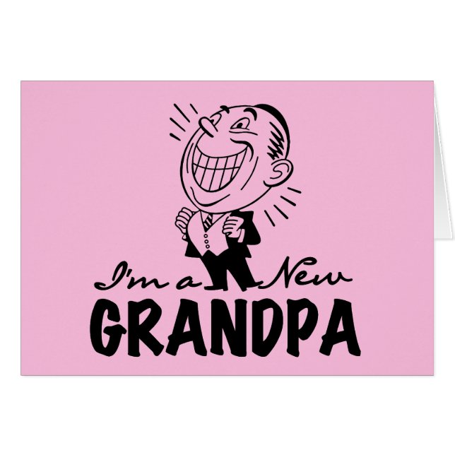 Cartão Novas camisetas e presentes sorridentes (Frente Horizontal)