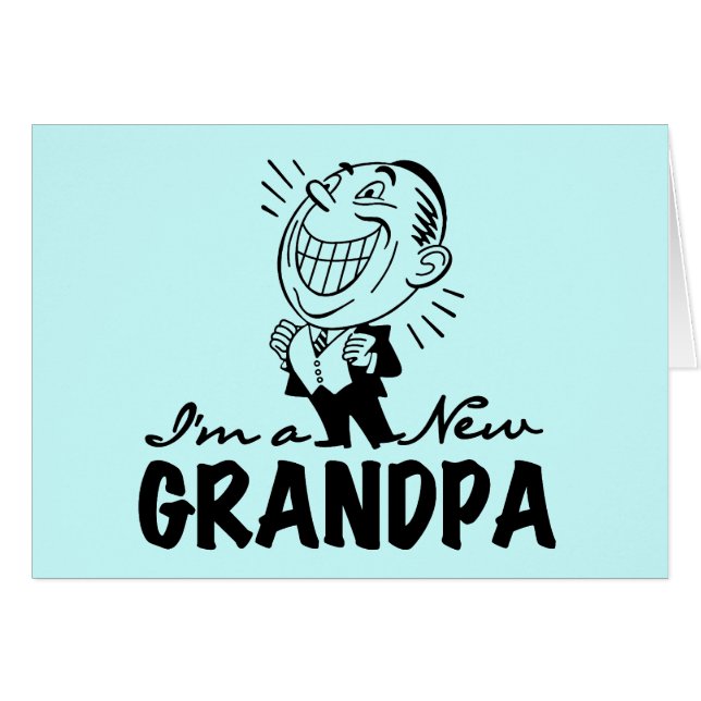 Cartão Novas camisetas e presentes sorridentes (Frente Horizontal)