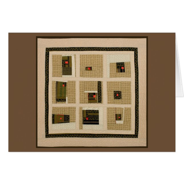 Cartão Nove pontos vermelhos (Frente Horizontal)