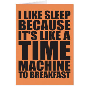 Cartão Novidade do café da manhã engraçado