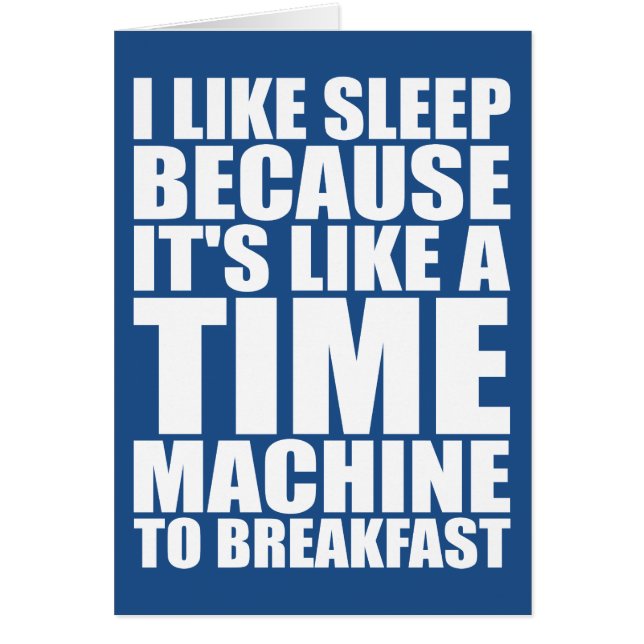 Cartão Novidade do café da manhã engraçado (Frente)