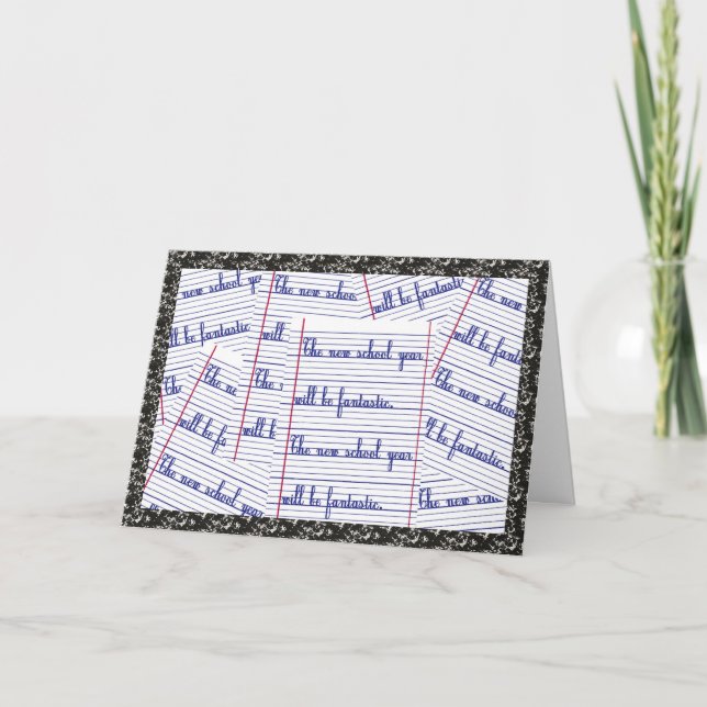 Cartão Novo Ano Letivo (Frente)