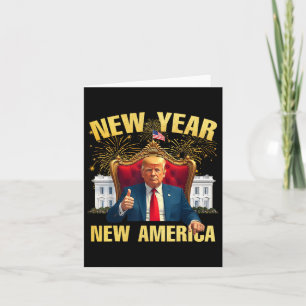 Cartão Novo Ano Nova América Feliz Ano Novo Festa 2025 Tr
