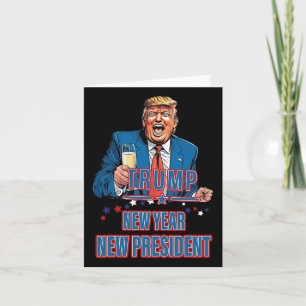 Cartão Novo Ano Novo Presidente Divertido Trump 2025 Assu