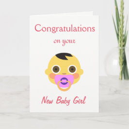 Cartão Novo Bebê, Emoji.