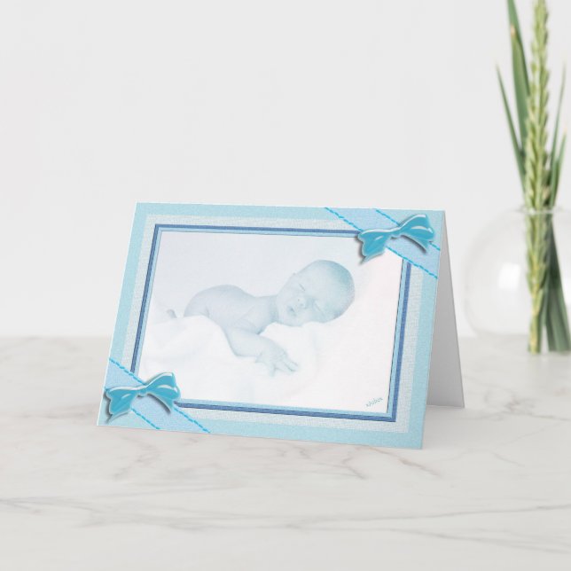 Cartão novo bebê, parabéns do bebê (Frente)