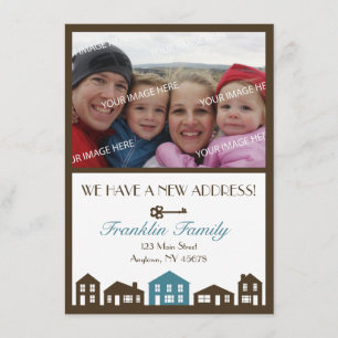 Cartão novo do anúncio do endereço