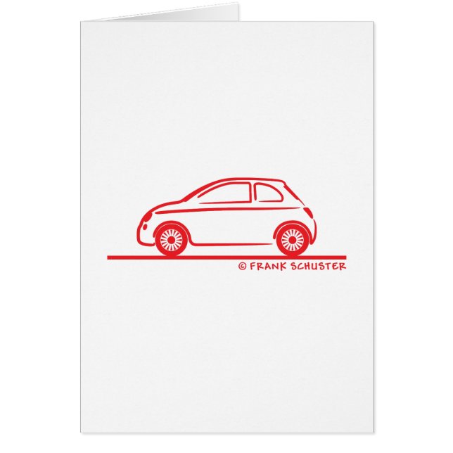 Cartão Novo Fiat 500 Cinquecento (Frente)