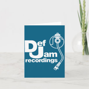 Cartão Novo Logotipo da Def Jam Recordings Clic Rap Hip H