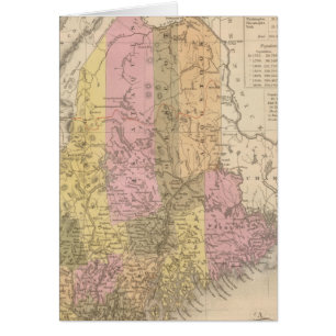 Cartão Novo Mapa do Maine