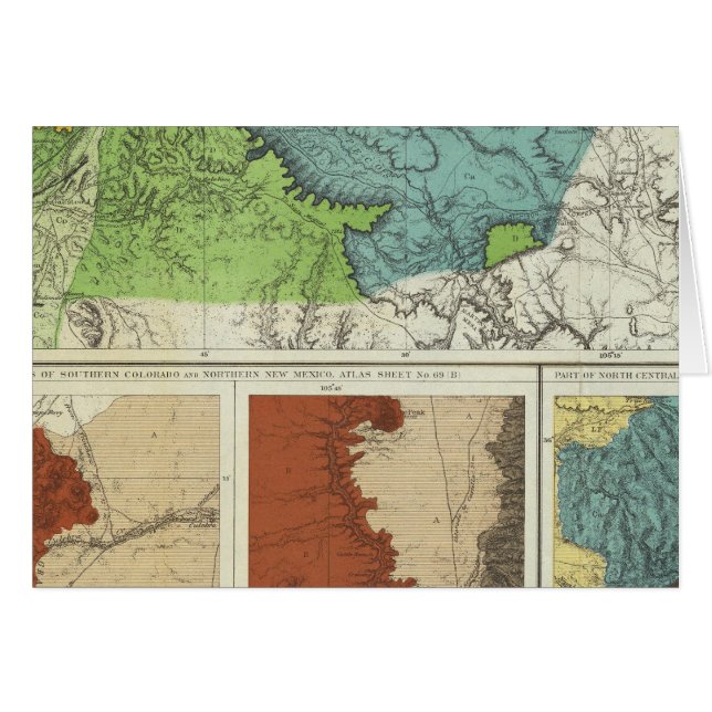 Cartão Novo México e Colorade (Frente Horizontal)