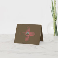 Novo México NM Zia Indian Symbol Waterfall T Shirt