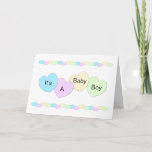Cartão Novo Nascer Baby Boy Personalizado