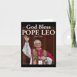 Cartão Novo Papa 2025 Deus Abençoe Papa Leão 8 de Maio de