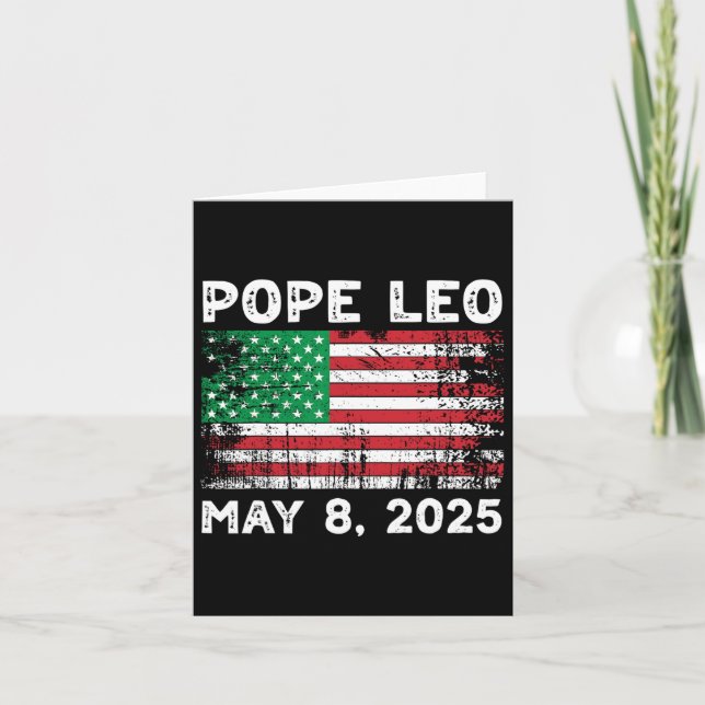 Cartão Novo Papa Leo (Frente)