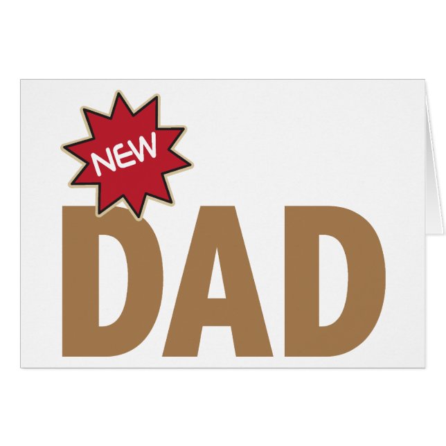 Cartão Novo papai (Frente Horizontal)