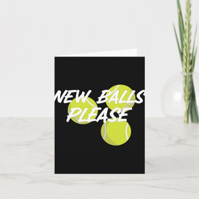 Cartão Novo Por Favor Engraçado Tênis  (Frente)