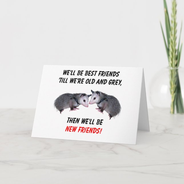 Cartão Novos Amigos Antigos (Frente)