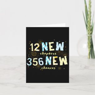 Cartão Novos Capítulos 365 Novas Chances Feliz Ano Novo F
