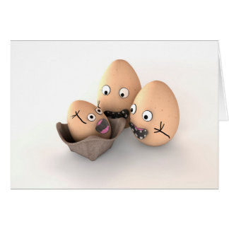 Cartão Novos Caracteres de Ovo Pai