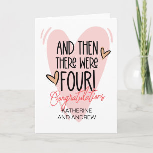 Cartão Novos Parabéns De Pais Havia Quatro