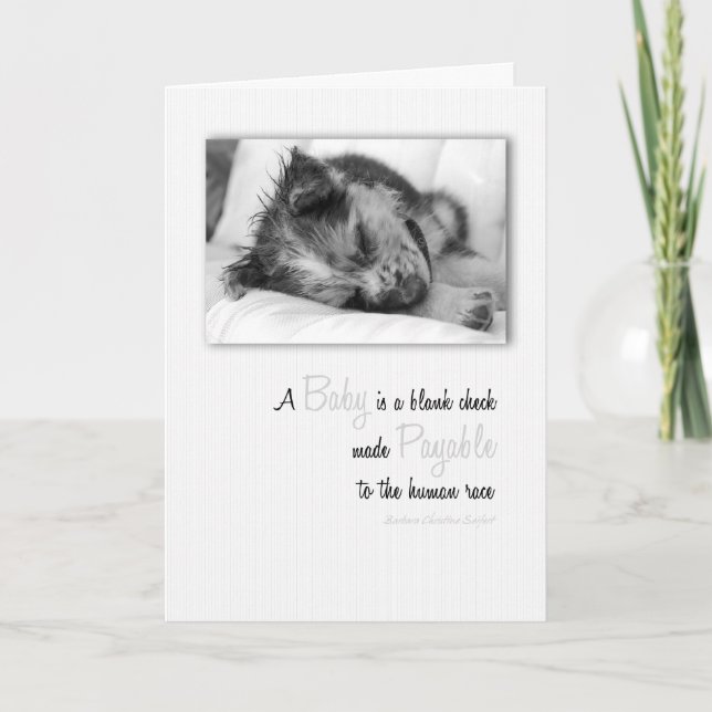 Cartão Novos Parabéns para bebês (Frente)