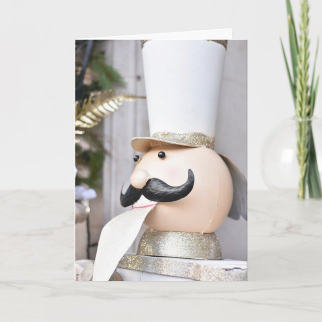 Cartão Nozes de Natal Chelsea London Período Festivo (Frente)