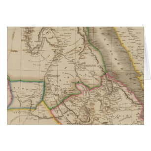 Cartão Nubia, Abyssinia, África