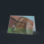 Cartão Nubian Doe Vision Sympathy Card or any occasion<br><div class="desc">change the words on the front and inside for any occasion you want. To see matching stamps and gift items,  go to my GOATS SECTION.</div>