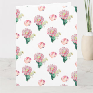 Cartão Nugget Baby Easter Chick and Tulip