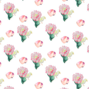 Cartão Nugget Baby Easter Chick e Tulipa