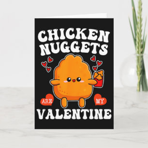 Cartão Nuggets de Frango São Meu Valentão Comida de Nugge
