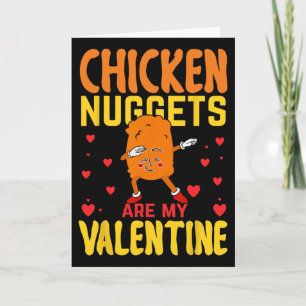 Cartão Nuggets de Frango São Meu Valentim Comida de Nugge