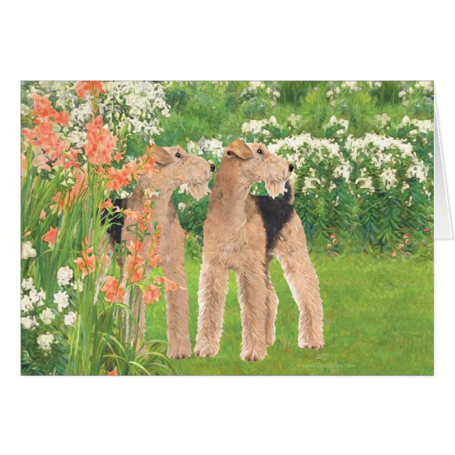 Cartão Num Jardim Flor (Frente Horizontal)