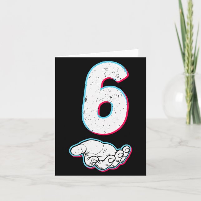 Cartão Number 67 Matching Six Seven 6 7 Meme 6 7 Hallowee (Frente)