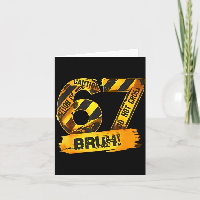 Cartão Number 67 Numbered Uniform Srts Jersey Team 67th B (Frente)