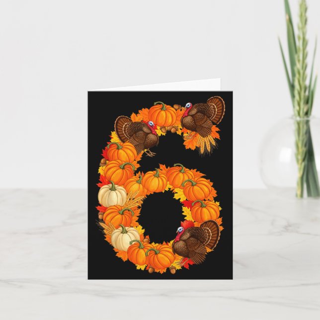 Cartão Number 6 Funny Saying 6 7 Six Seven Meme Couple Th (Frente)