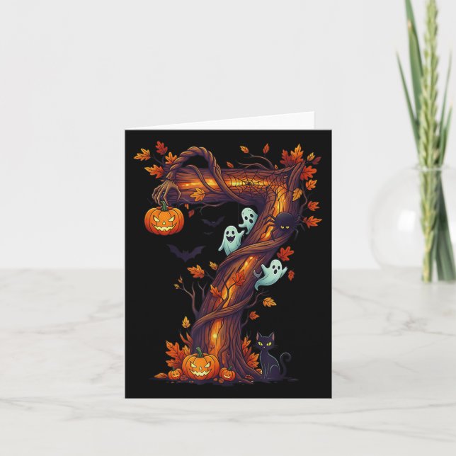 Cartão Number 7 67 Meme Halloween Pumpkin Costume Matchin (Frente)