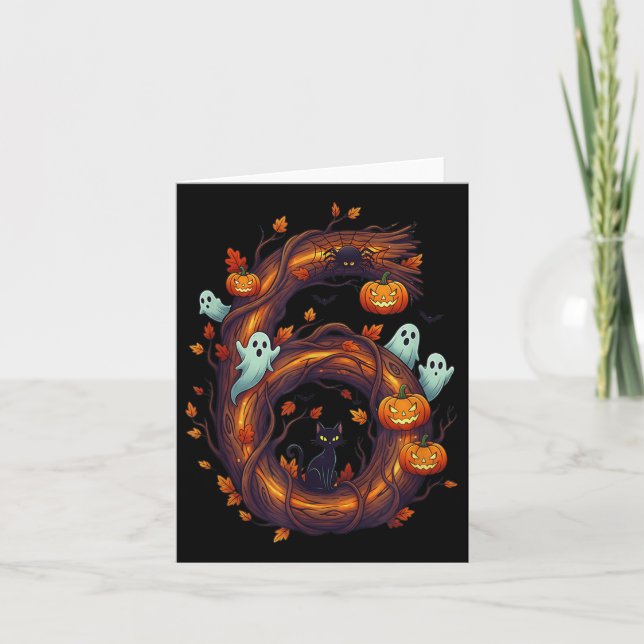 Cartão Number 7 67 Meme Halloween Pumpkin Costume Matchin (Frente)