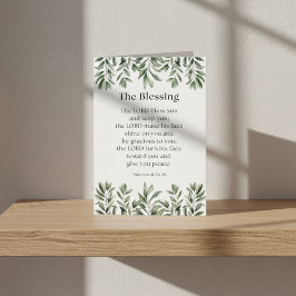 Cartão Numbers 6:24-26 The Lord Bless You and Keep You