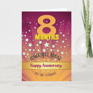 Cartão Numeração de Negrito de Aniversário de Recuperação