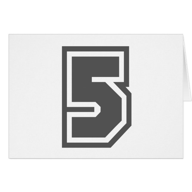 Cartão Número 5 (Frente Horizontal)