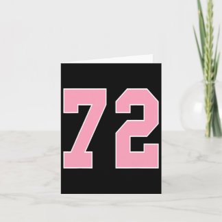 Cartão Número 72 Cancer A da mama Bysketbyll Pink de fute
